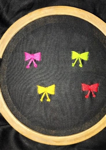 Bow embroidry design#embroidery #fashion#design#embroiderytutorial #shorts#youtubeshorts#viralvideo
