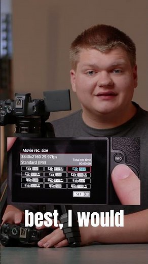 Best Video Settings for the Canon EOS R8