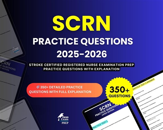 SCRN Practice Questions 2025-2026 | Stroke Certified Registered Nurse Examination | Test Prep Study Guide PDF | Digital Download - Etsy