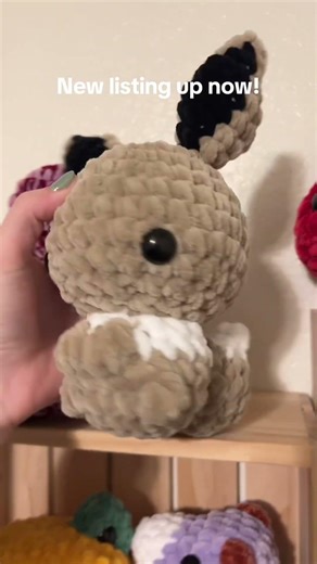 #crochet #crochetpatterns #amigurumi #plushies #pokemon #eevee #socute #crochettoys #yarn #cute