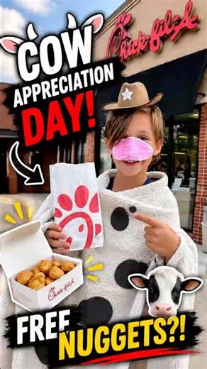 He Dressed Like a Cow for FREE Chick-fil-A… 😂🐄🍗