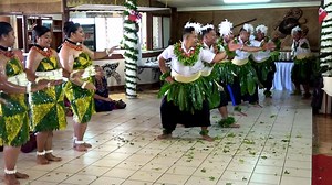 Kolovai dancers ‘Lakalaka’ performance at the reception hosted by His Royal Highness Prince Ata for 🇳🇴 His Royal Highness The Crown Prince Haakon of Norway at Liku’alofa Beach Resort, Kanokupolu, Kingdom of Tonga 🇹🇴 6 April, 2019. #Norway #Tonga #RoyalVisitTonga | Tonga Vision