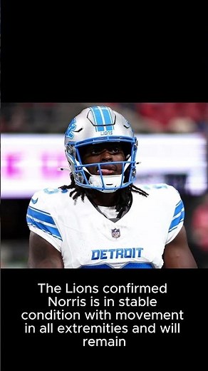 🏈 NFL Preseason Game Ends Early After Detroit Lions’ Morice Norris Injury