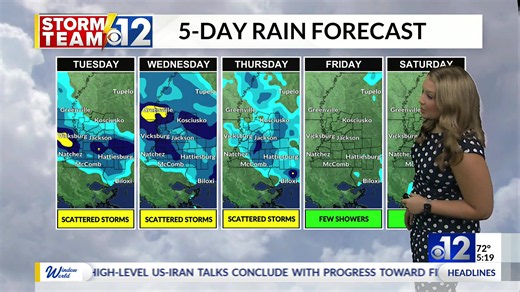5 AM Tuesday weather update