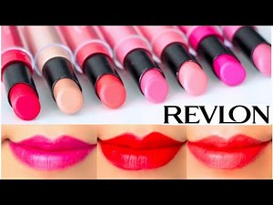 Revlon ColorStay Ultimate Suede Lipstick Swatches on Lips 7 colors