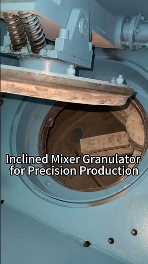 Inclined Mixer Granulator for Precision Production #granulator #mixer #factory #machine