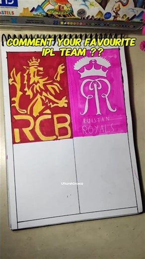 RR 💗 Logo Drawing 🔥|#utkarshdrawzziq #rajasthanroyals #shorts