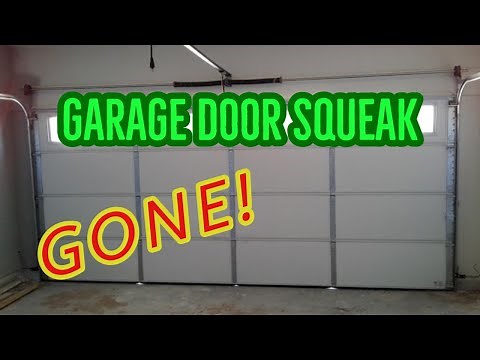 How To Lube Squeaking Garage Door - How to Lubricate Noisy Squeaky Garage Door | DIY