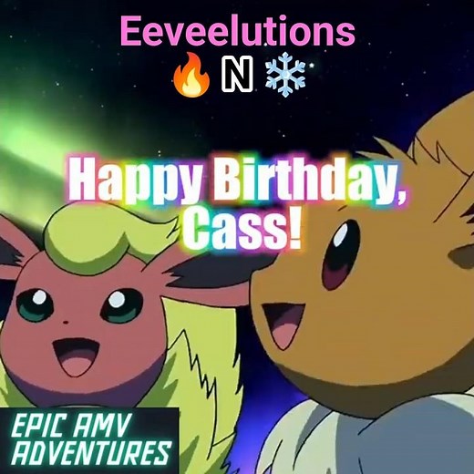 Eeveelutions-Hot N Cold (Happy Birthday ‪@Cass_OnPaws2211‬)