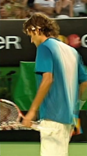 Federer Baited Agassi With This Backhand 😳 #tennis