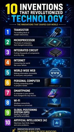10 Inventions That Changed Technology Forever 🤯 #Shorts