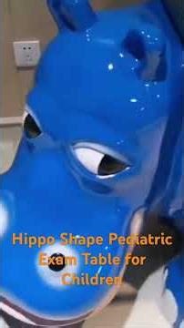 Cute Hippo Design Kids Examination Table Medical Furniture Wholesale hospital furniture