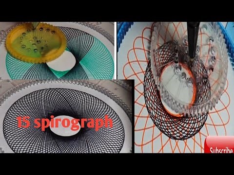 15 spirograph pattern in one video!! How to make spirograph!! Beautiful spirographs!!