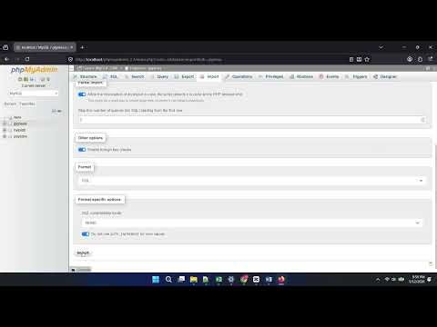 Cara restore database di MySQL