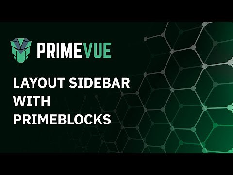 Layout Sidebar with Vue and PrimeBlocks