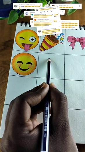 Smiling Face Emoji Drawing/#shorts #viral #art #emoji