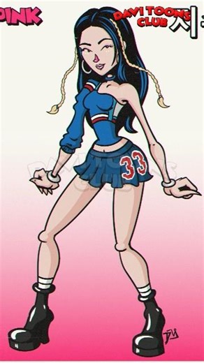 Drawing Jisoo #BLACKPINK in Cartoon Style | Shut Down MV | 지수 #블랙핑크 #drawingtutorial #fanart