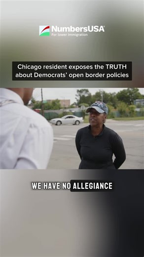 NumbersUSA | WATCH: Chicago resident exposes the truth about Democrats’ open border policies. Thoughts? ⬇️ #trending #immigration #migrants #border... | Instagram