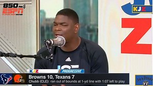 Should Nick Chubb have stepped out of bounds at the end of the Cleveland Browns game? 🏈 Keyshawn says, "man, let that dude score!" #KJZ Listen to Keyshawn, JWill, & Zubin weekdays 6-9a on 850 ESPN Cleveland, presented by Jack Daniel's. #MakeItCount. 👉 rebrand.ly/KJZCLE | ESPN Cleveland