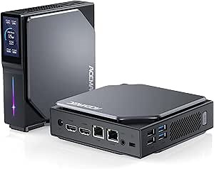 Mini PC Win 11 Pro, S1 N95 (up to 3.4 GHz) 16GB DDR4 512GB M.2 SSD Mini Desktop Computer, [20W TDP] Mini Computer Dual Lan, WiFi6/BT5.2, Support 4K Dual Display Micro PC for Office Business School