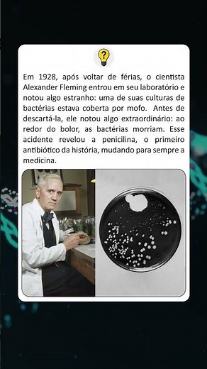 Alexander Fleming e o acidente que revolucionou a medicina #curiosidades
