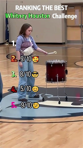 Ranking the best WHITNEY HOUSTON Drum Challenge Moments #shorts #whitneyhouston #drumchallenge