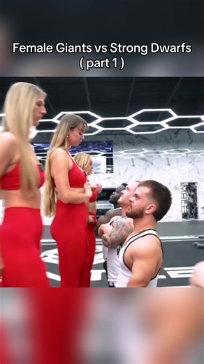 Female Giants VS Strong Dwarfs ( who do you think wins ) | #jessejames #bodybuilder #fitness #gym