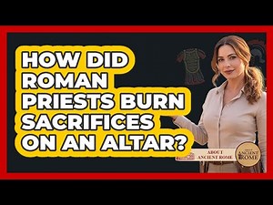 How Did Roman Priests Burn Sacrifices on an Altar?