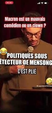 Un peu d’humour sur Macron, cela fait du bien et il déteste cela !