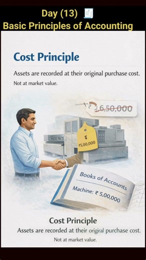 day 13 Cost principal Basic principles of accounting concept #accounting #concept #viral #finance