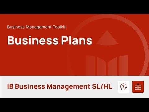 Business Plans [IB Business Management SL/HL]
