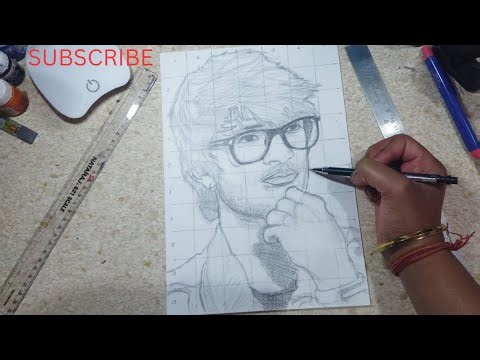 how to draw sourav joshi 🔥realistic outline tutorial 😯
