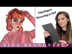Drawing a Realistic Girl - Digital Timelapse Painting in ProCreate on iPad Pro