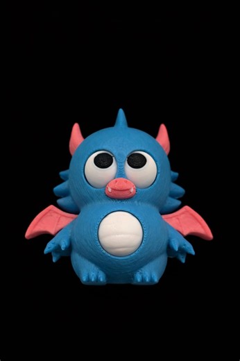 Belly Rubs | Rub-a-dub Dragon Fidget Toy 3D Printed Keychain - Etsy