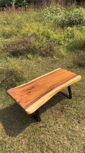 Teakin’ on Instagram: "Solid Rain Tree Wood Table crafted to last ✨ Natural grain • Timeless finish • Strong & stylish This premium table is crafted from solid Rain Tree wood, known for its rich natural grain and long-lasting strength. Each piece is uniquely finished to highlight the organic patterns of the wood, making it both functional and visually striking. Ideal for use as a center table, coffee table, or accent piece in modern, rustic, or minimal interiors. 📐 Size Details: • Length: 48 in