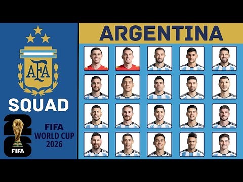 ARGENTINA Squad FIFA World Cup 2026 Qualifiers | November 2023 | FootWorld