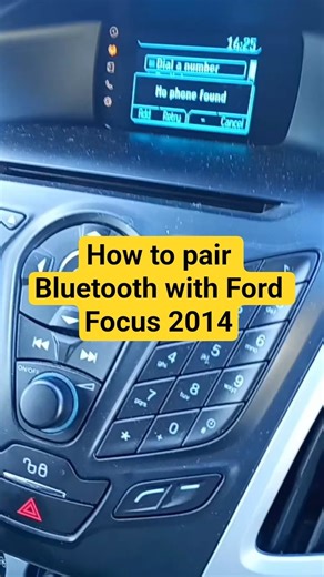 How to pair Bluetooth with Ford Focus 2014