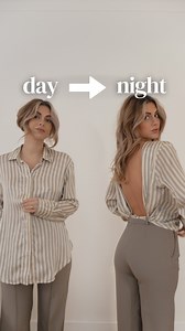 Shirt styling TRICK ☝️ day to night switch! •⁠ #fashiontips #fashionhacks #styletips #stylehacks #fashionhelp #shirtstyle #buttondownshirt #buttonupshirt | Fashion Influx