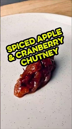 Spiced Apple & Cranberry Chutney #chutney #christmasrecipes #condiments