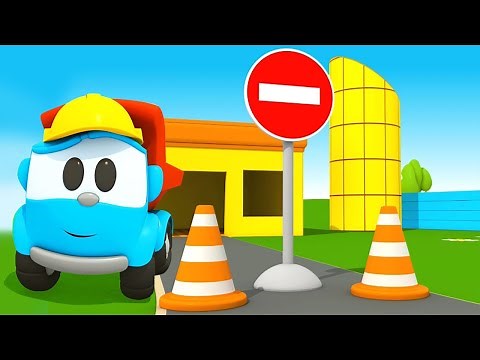 Dessins animés pour les enfants avec Léo le camion : Construction de divers bâtiments