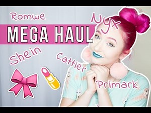 ♥ MEGA HAUL ♥ Nyx • Shein • Romwe • Cattier • Primark