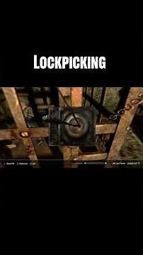 Practicing lock picking #skyrim #lockpicking #videogames
