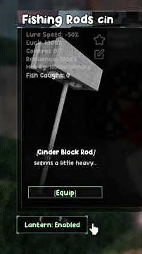 Obtaining the Cinder block rod + reaching max level in #fisch