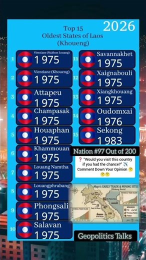 "650+ Years of History! Ranking the Ancient Kingdoms of Laos!"