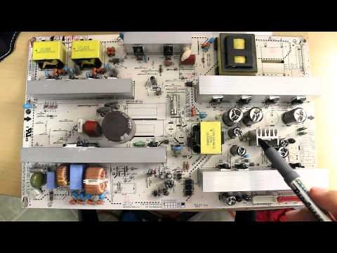 HOW TO REPAIR LG LCD TV 42LG30 NO POWER OR TURNS OFF
