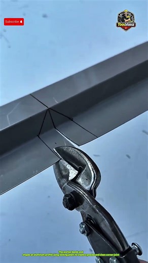 Forming and Bending Aluminum Profiles Using Locking Pliers #metalwork