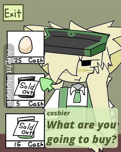 shop meme feet.cashier #gasa4 #animation #alightmotion #shopmeme