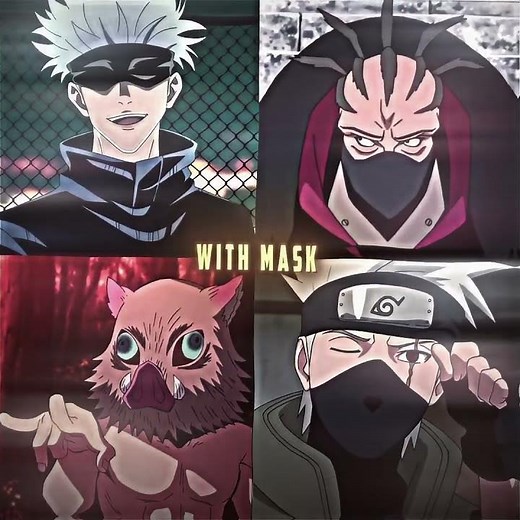 Without Mask🫢『 Looks edit 』#gojo #inosuke #kakashi #Sasori #anime #fyp #trending #edit #amv
