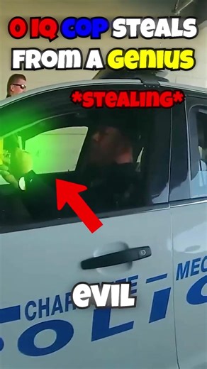 Evil😈 Cop steals from 200 IQ guy