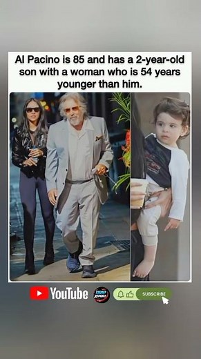 👴👶 Al Pacino, 85, has a 2-year-old son with Noor Alfallah, 32. #FYP #Shorts